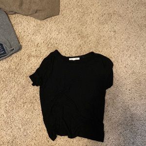 Black fitted t shirt